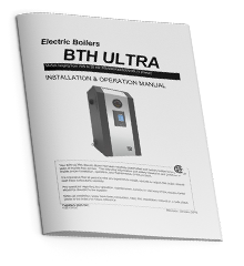 English commercial installation and operation manual for the bth ULTRA electric boiler