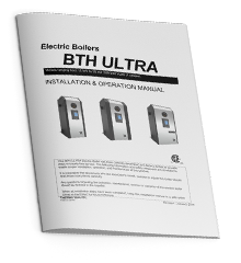 English residential installation and operation manual for the bth ULTRA electric boiler