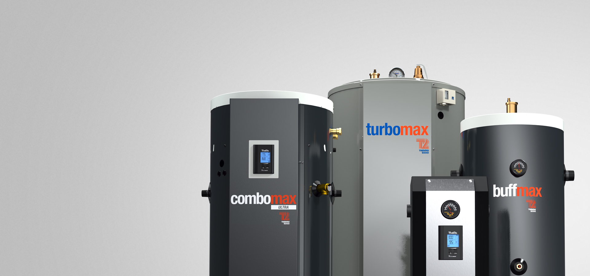 ComboMax ULTRA, TurboMax indirect water heater, BuffMax buffer tank & bth ULTRA electric boiler