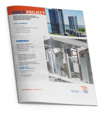 English case studies showcasing the TurboMax water heater in residential and commercial applications