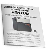 Guide d'utilisation et d'entretien pour le ventilo-convecteur hydronique VenTum de Thermo 2000